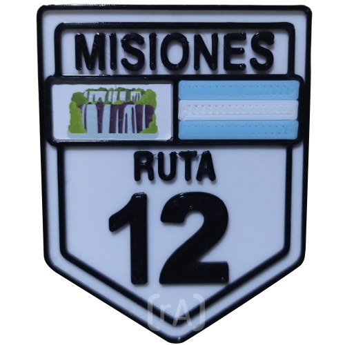 Imán cartel Ruta 12