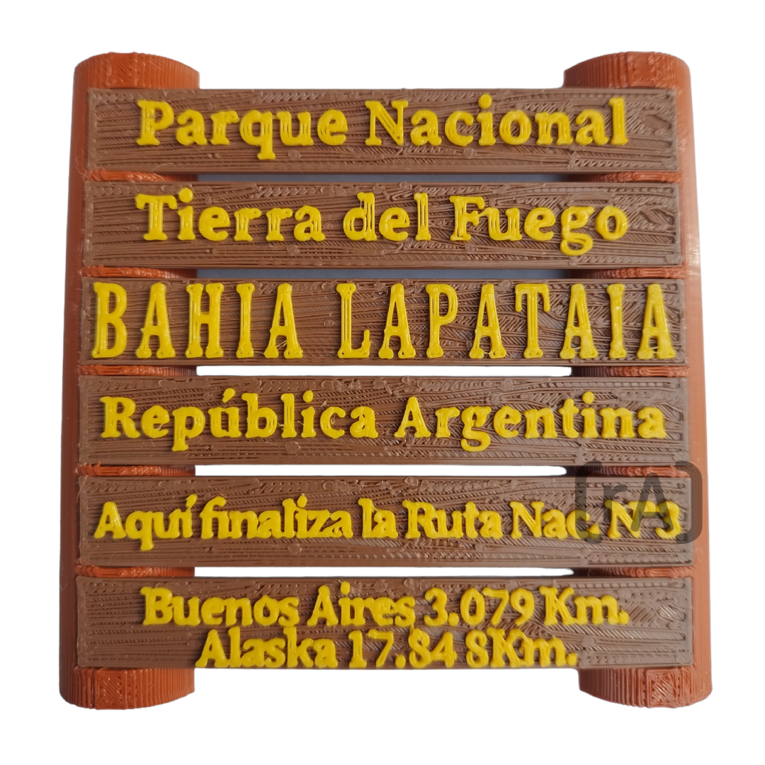 Imán Cartel Bahia Lapataia